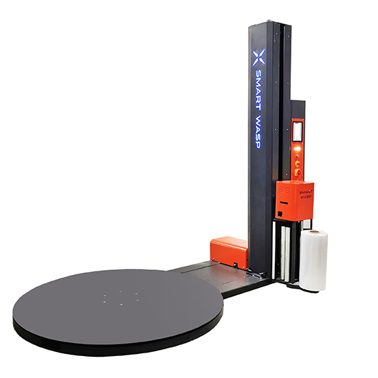 小黃蜂纏繞機(jī)：半自動預(yù)拉伸纏繞機(jī)X0ps客戶現(xiàn)場